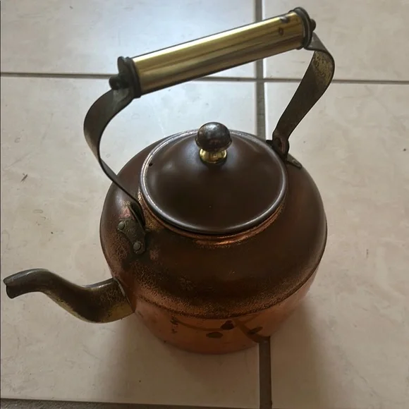 Others Follow Copper and Brass Tea Kettle - Picture 5 of 11